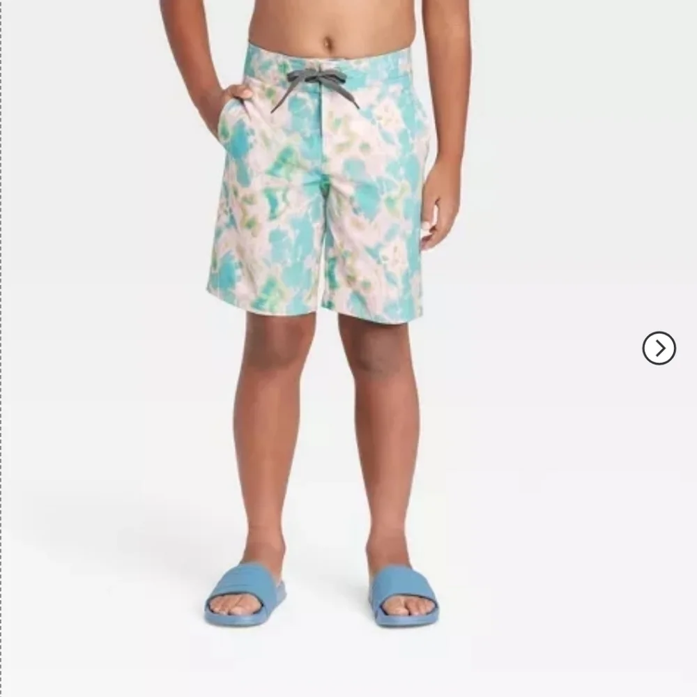 Art Class Boys Board Shorts Light Blue Size 5